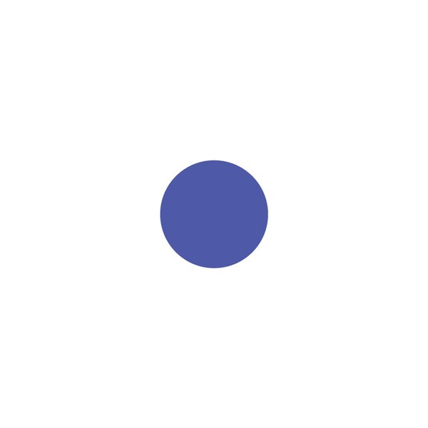 5S Supplies 5S Corner Markers, 3 1/2 in W., 3 1/2 in L., 0.003 in Thickness, 25 PK VSCIR-CIRCLE-BLUE - main